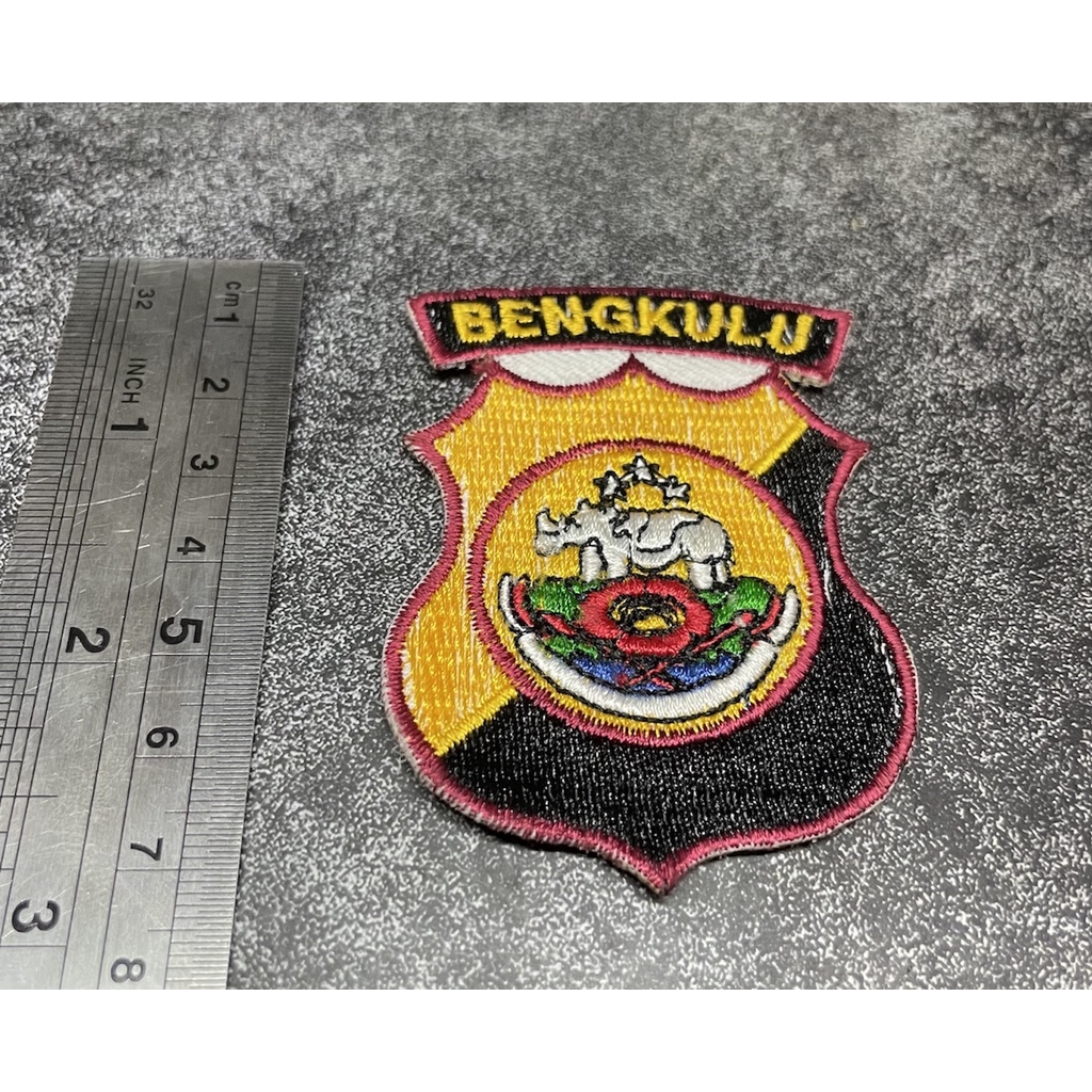 Bet Polres Bengkulu - Badge Baju Polda Bengkulu Bordir