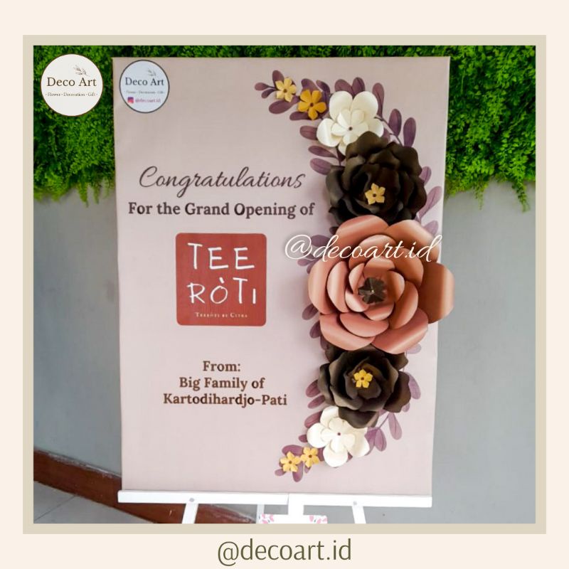 Paper Flower Board Papan Bunga Tangerang Jakarta