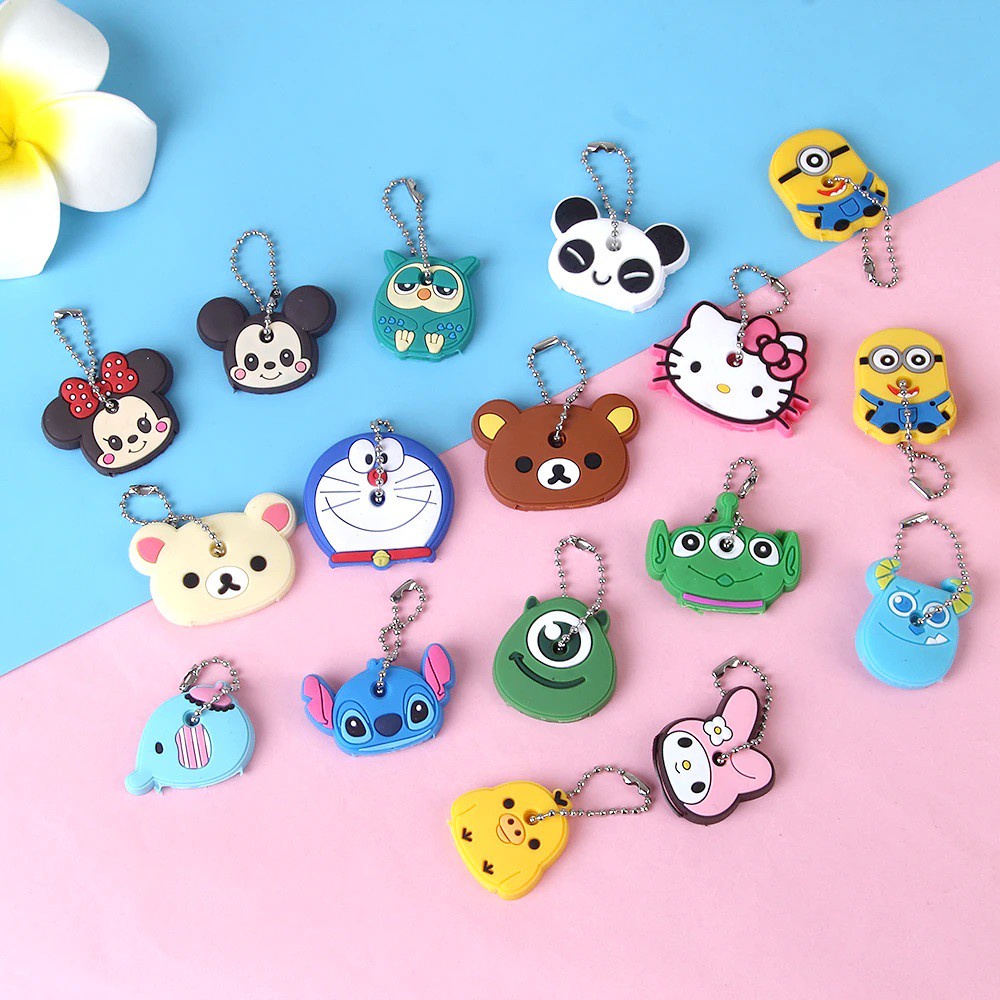 COVER KUNCI KARAKTER // Pelindung Kunci Karakter Lucu // Key Cover Cap // Gantungan Kunci Ganci Unik Lucu Murah // COD