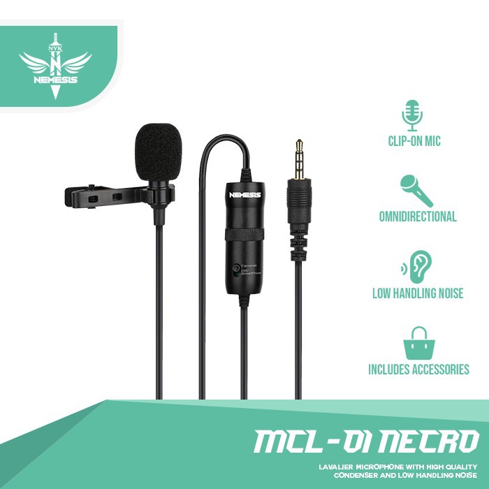 Mic Clip On NYK NEMESIS MCL 01 NECRO MCL01