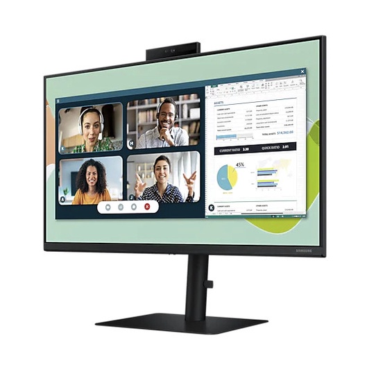 Monitor LED Samsung S40VA 24&quot; FHD IPS Built In Webcam Freesync Speaker