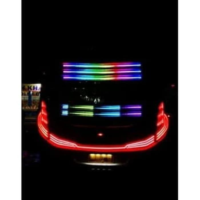 LED Strip Lampu Mobil Bagasi Belakang Sein Stop Rem Tail Light RGB 24V