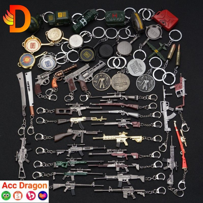 Gantungan Kunci Senjata Miniatur
