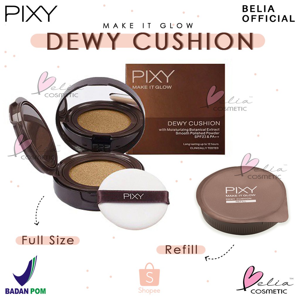 VINLA  PIXY Dewy Cushion Fullsize / Refill ( pixy make it glow bb cushion )