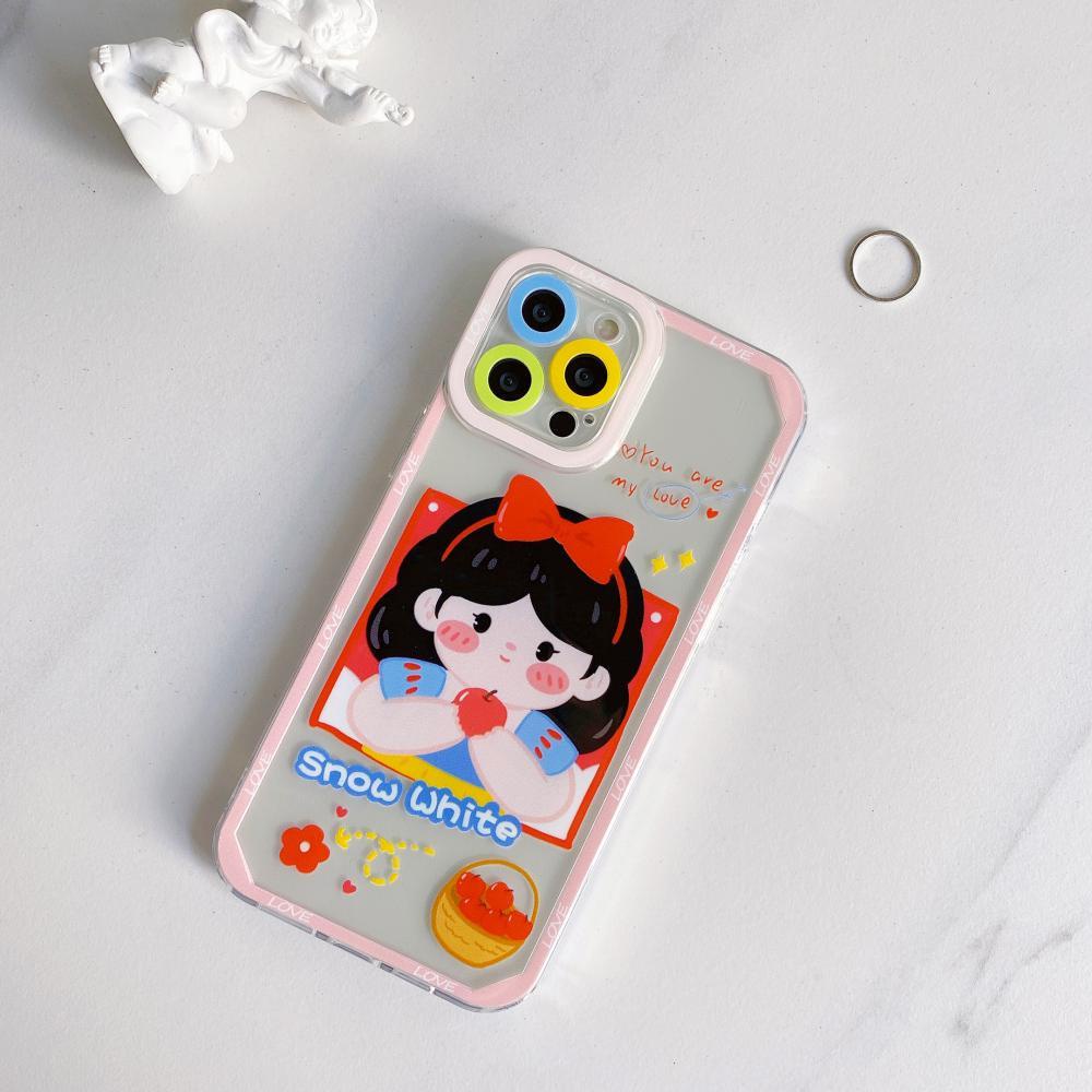 Casing Silikon Iphone 13 Pro Max 12 Pro Max 11 Pro Max Xr Xs Max 7 Plus Shockproof Motif Princess