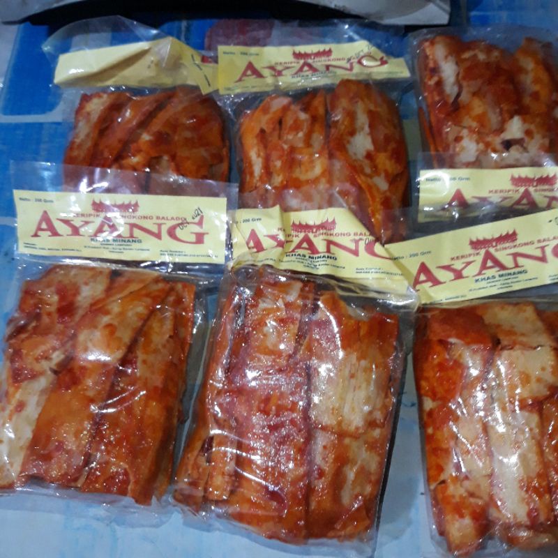 SINGKONG BALADO SANJAY AYANG 200 gram / KRIPIK SANJAY / SINGKONG KHAS PADANG / ALMA.SNACK