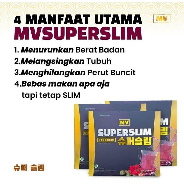 MVSUPERSLIM Pelangsing Slimming Detox Pelancar BAB BPOM