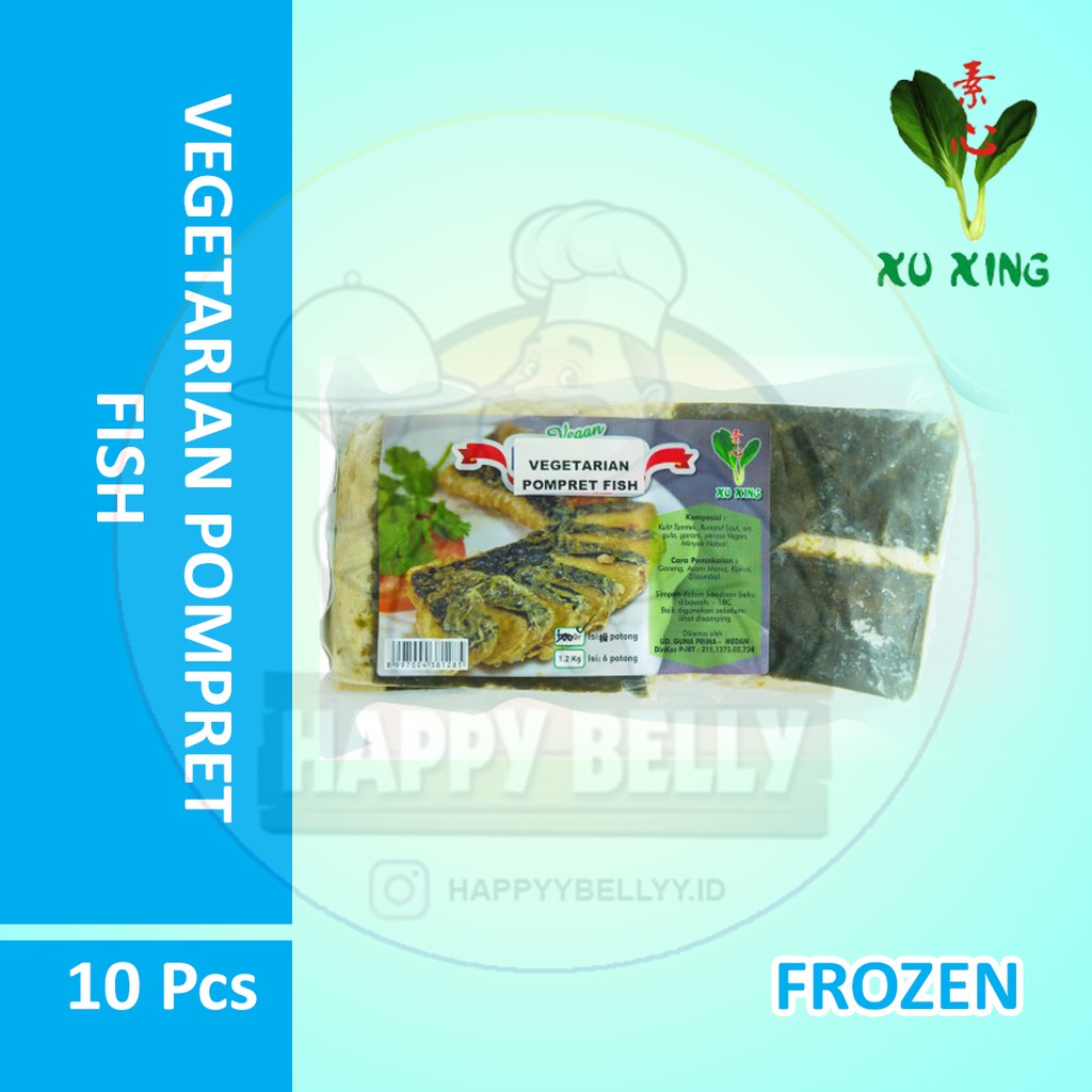 

Xu Xing IKAN POMPRET/ BAWAL ISI 10 Pcs vegetarian