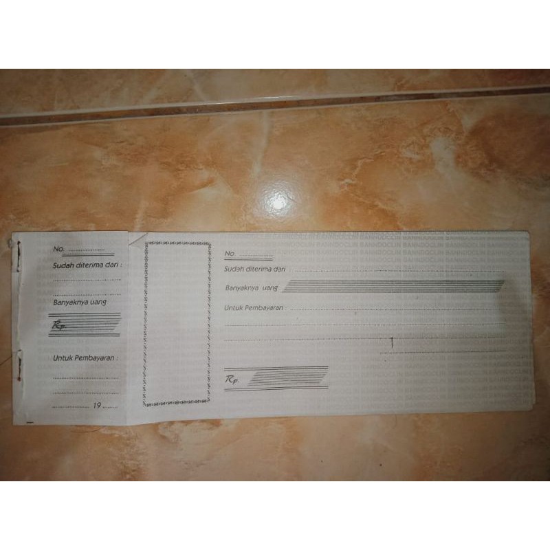 

kuitansi lama tahun 50an