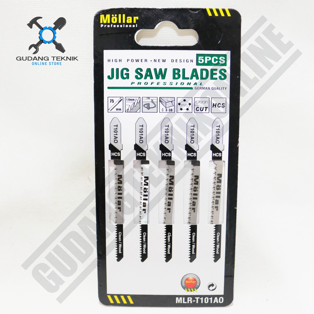 (SATUAN/PER PCS) Mollar Mata Jigsaw T101A0 - T111C 1 Pcs SATUAN / Mata Gergaji Jigsaw  T101A0 - T111C  - Jig Saw Blades Mollar