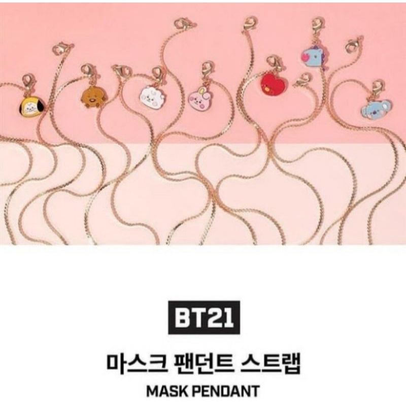 OFFICIAL BT21 BABY PENDANT MASK STRAP MASKER TALI