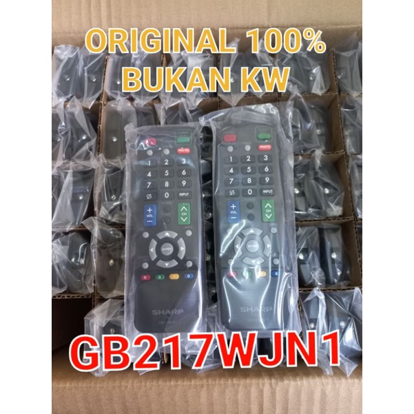 REMOT TV -  REMOTE TV - TV LED - SHARP - ORIGINAL - GB217WJN1 - ORIGINAL ASLI - 32le180i - 24le170i - 24le175i - 32le185i - 32sa4100i - 40sa5100i Dll