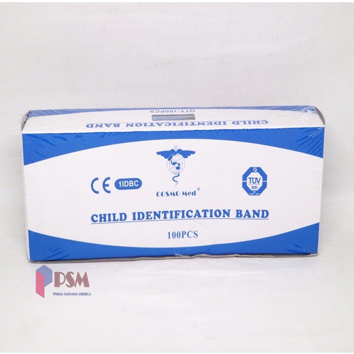 ID Band Child Blue / Gelang Identitas Pasien Anak Biru - Cosmo