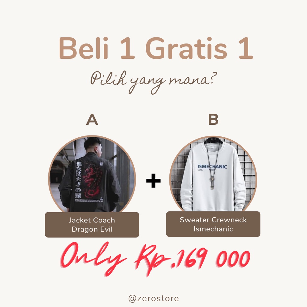 ( UPSALE ) JAKET COACH GRATIS SWEATER CREWNECK JAKET PRIA - JAKET COACH SALVIO HEXIA - JAKET WINDBRE