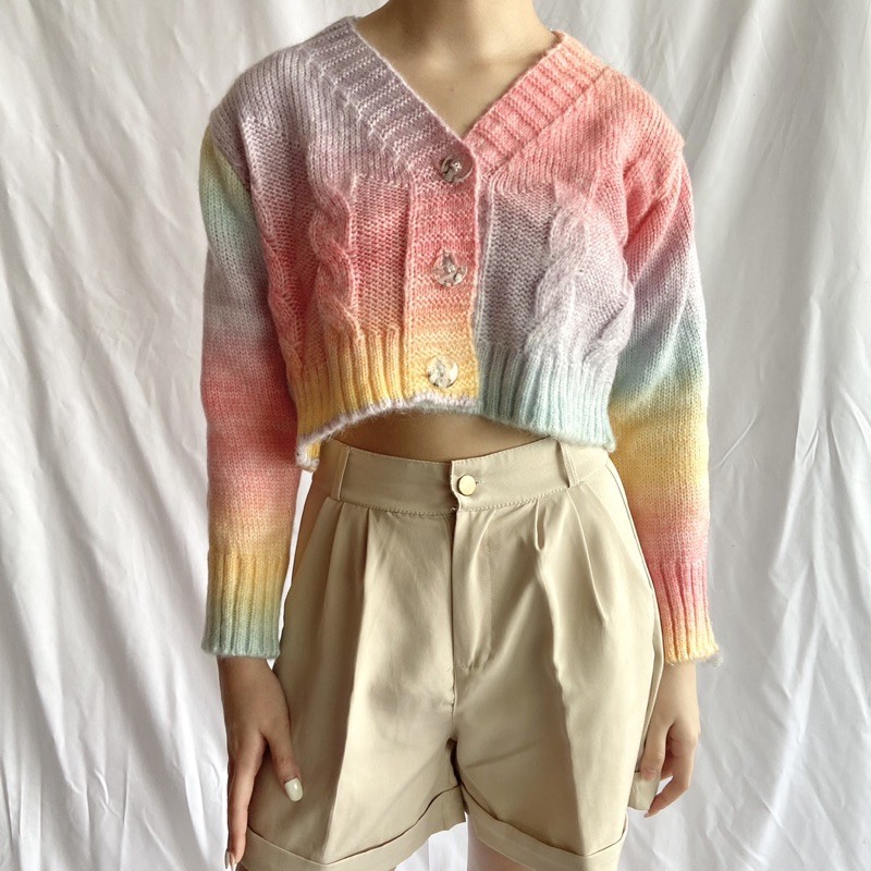 Jisoo Rainbow Cardigan