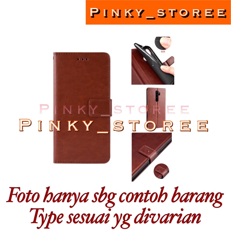 LEATHER FLIP CASE SAMSUNG A04/ A04E/ A04S/ A73/ A53 5G/ A33 5G/ A23/ A13 4G/ A13 5G/ A03/ A03CORE/ A03S/ LEATHER FLIPCOVER CASE DOMPET HP BAHAN KULIT