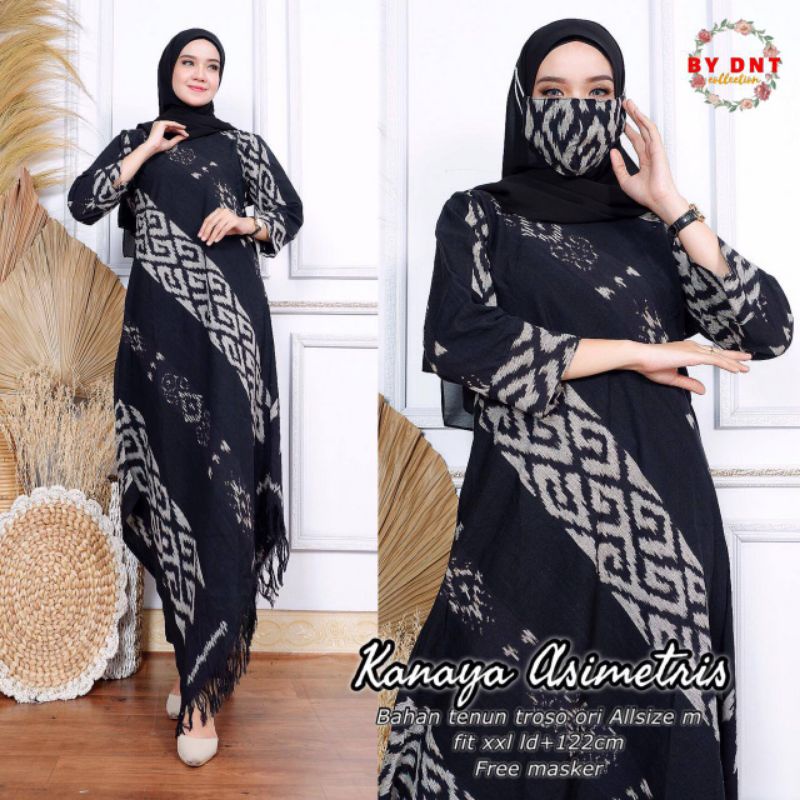 LONGDRESS ASIMETRIS TENUN TROSO