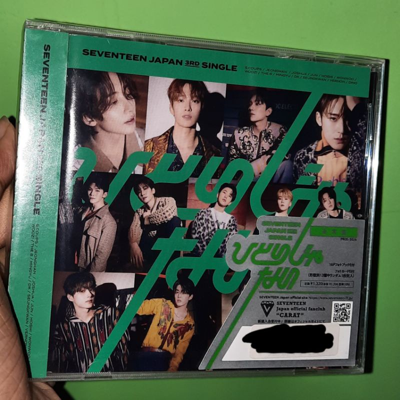 Album Sealed Hitorijanai Seventeen reguler version ready stock your choice mingyu wonwoo photocard