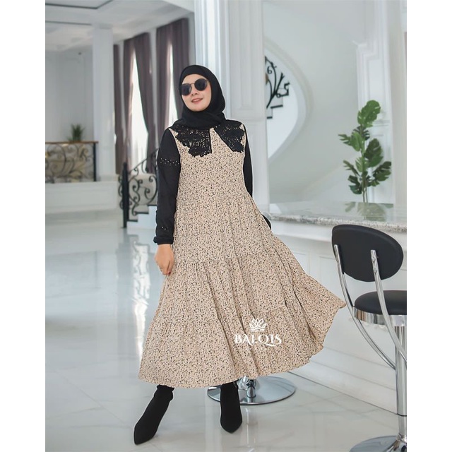 SAVIRA MIDI DRESS BY BALQIS-DRESS BY BALQIS-BALQIS-Queen Jameela