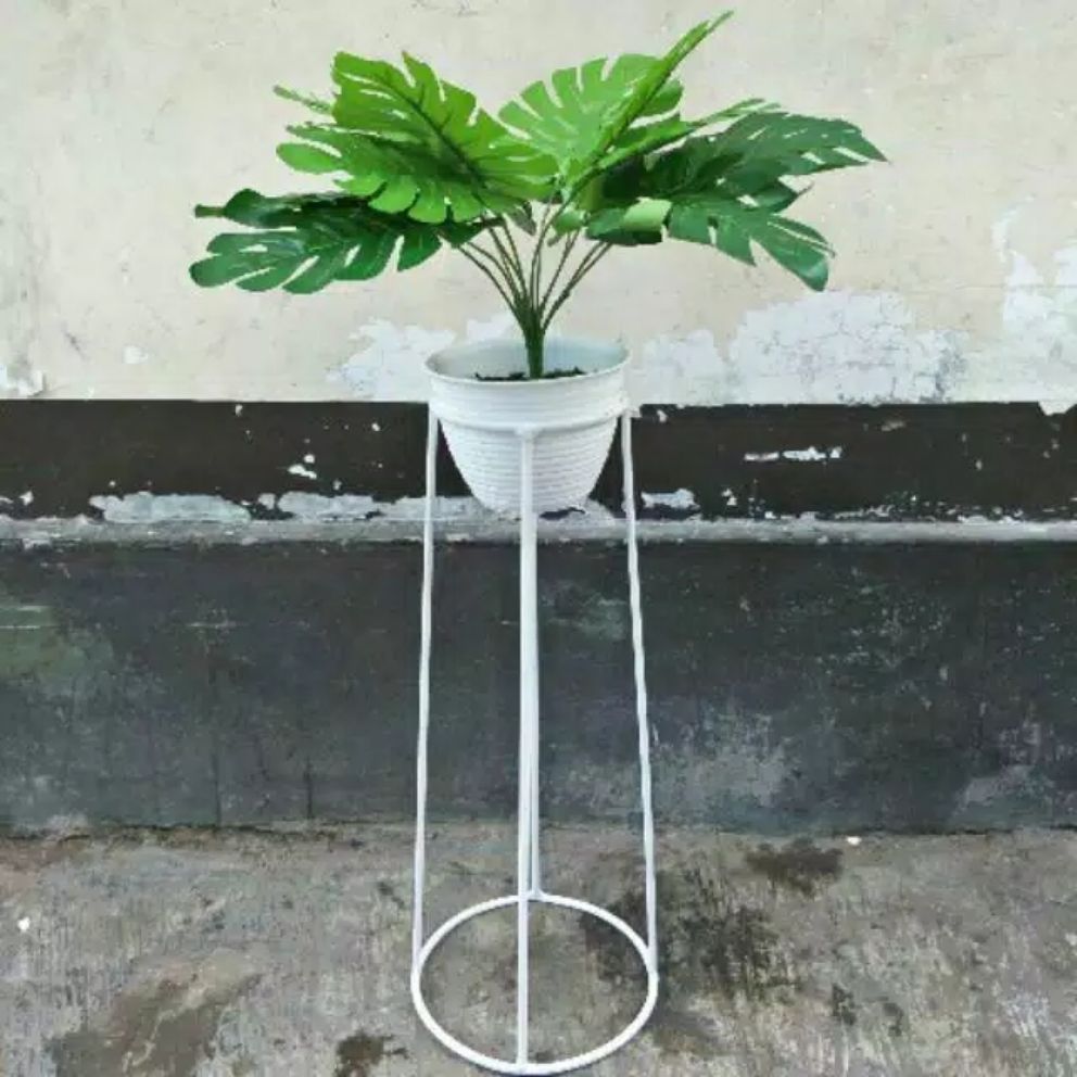 STANDING RAK POT BUNGA SATU LUBANG/RAK POT BUNGA MINIMALIS/RAK POT BUNGA MURAH/DUDUKAN RAK POT BESI