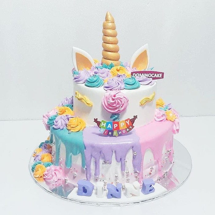 

Kue ulang tahun unicorn - kue ulang tahun - unicorn - Buttercream Cake