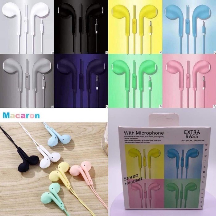 U19 Macaron Headset / Hansfree U19 Macaron / Earphone U19
