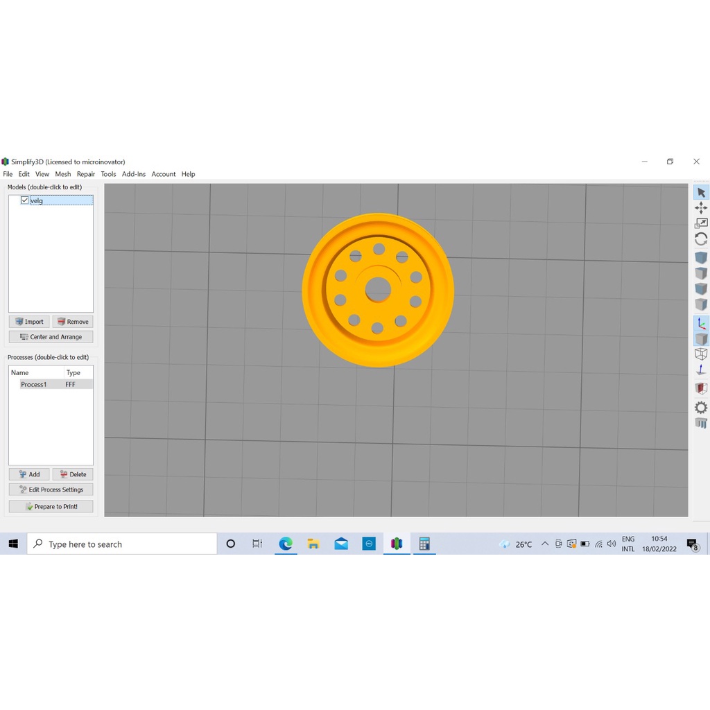 velg rc plane 3d print