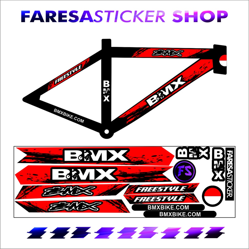 (COD) STRIPING STICKER SEPEDA BMX, SEPEDA FREESTYLE