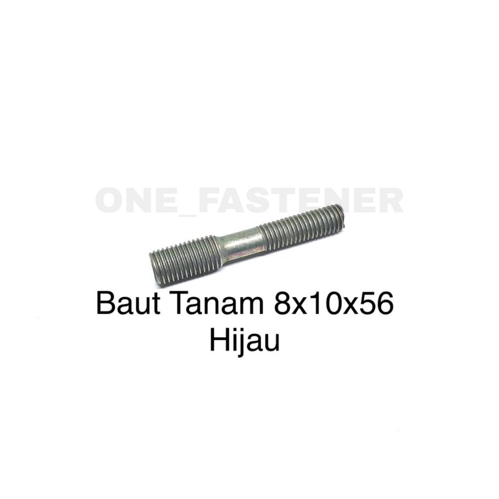 50 pcs Baut Tanam 8x10x56 manifold Oversize blok seher knalpot Rx King kunci 12.14