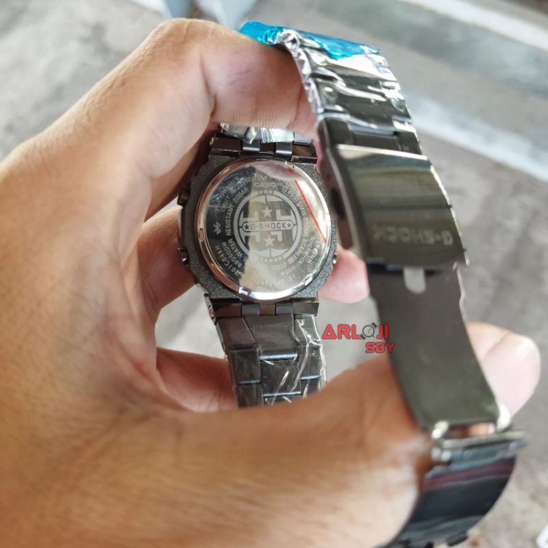 JAM TANGAN PRIA G SHOCK MONSTER RANTAI STELL  B5 PLUS BOX