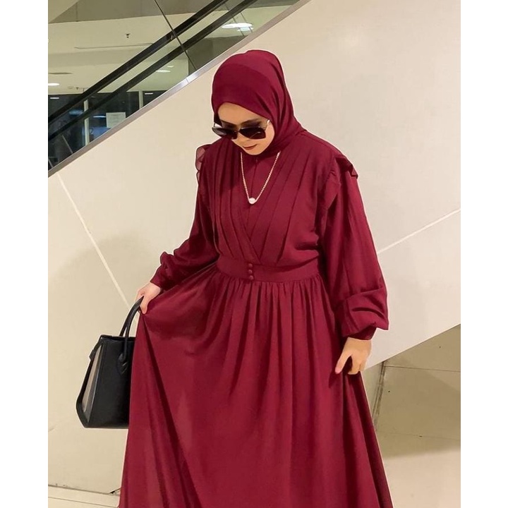 NAOMI DRESS/MAXI DRESS SIMPEL/GAMIS TERBARU KEKINIAN