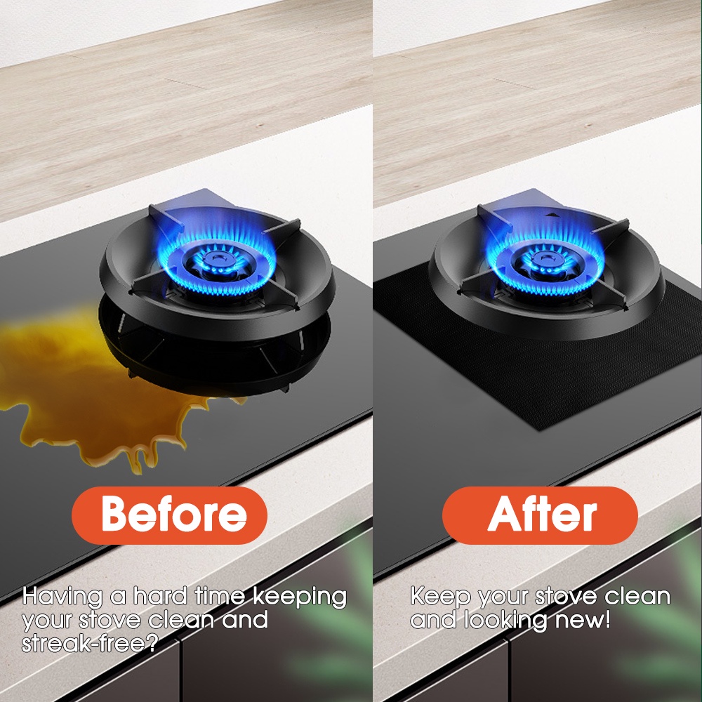 Pad Pelindung Kompor Gas Ukuran 270x270 X 0.2mm Tahan Minyak Dan Tahan Lama Untuk Dapur