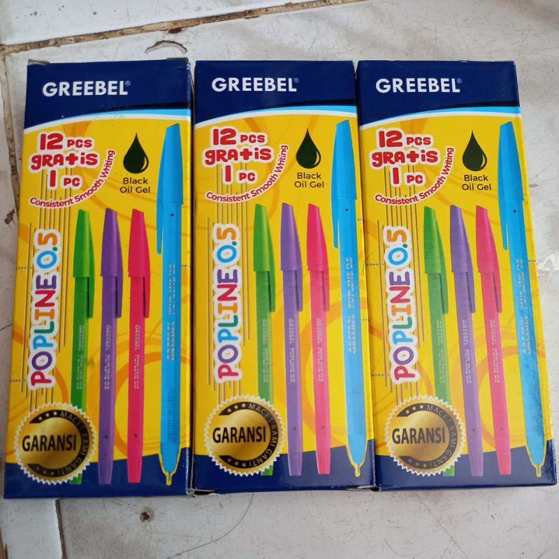 

GREEBEL POPLINE 0.5 1 PAK (12 PCS GRATIS 1 PCS)