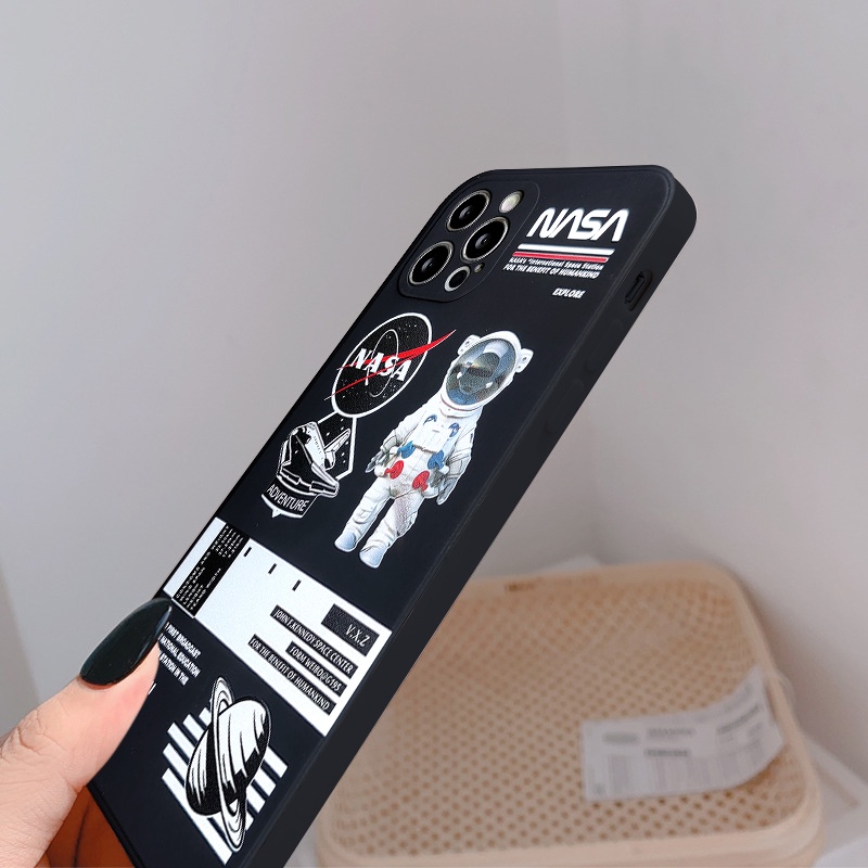 Casing Softcase Xiaomi Redmi 10 9A 9C NFC 9 9T Mi POCO M3 POCO X3 Pro Redmi Note 9 Note 10 Note 8 Note 10s 10 Pro Max Plus Motif NASA Astronaut