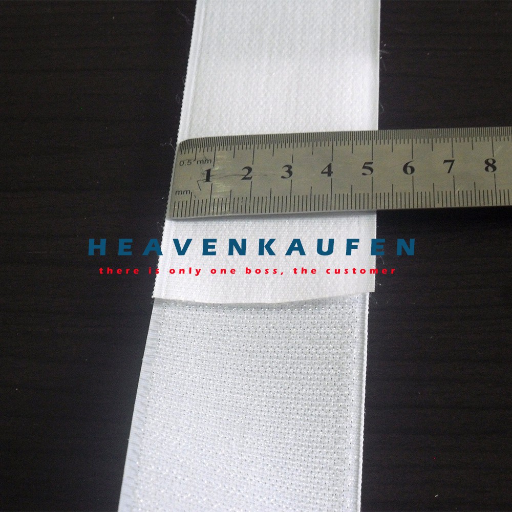 Velcro Atau Prepetan/Perekat Lebar 5 cm Putih Meteran