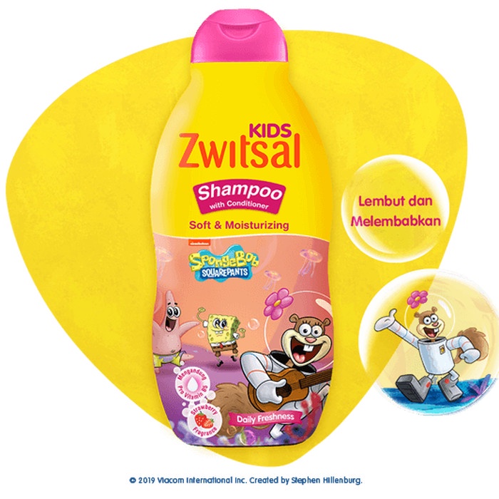 Zwitsal Kids Shampoo With Conditioner Soft &amp; Moisturizing 180ml