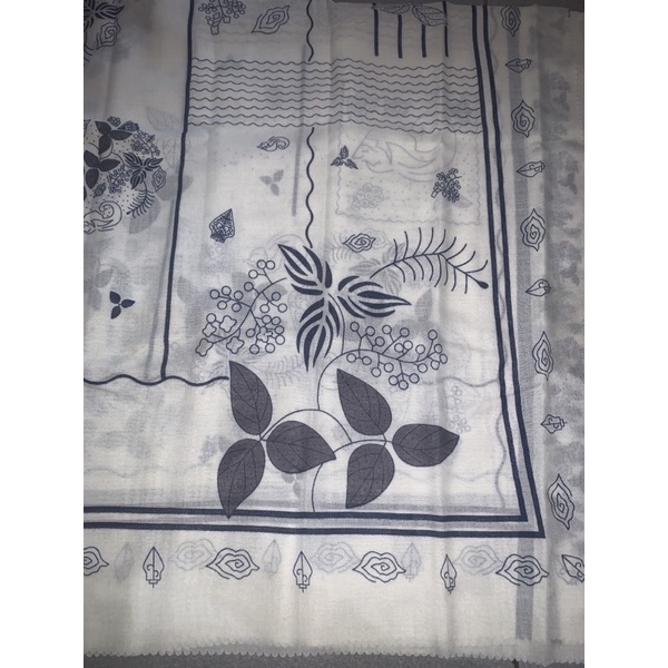 SEGIEMPAT VOALDENAY KW PREMIUM / HIJAB JILBAB SQUARE VOAL MOTIF LASER CUT-Motif 35