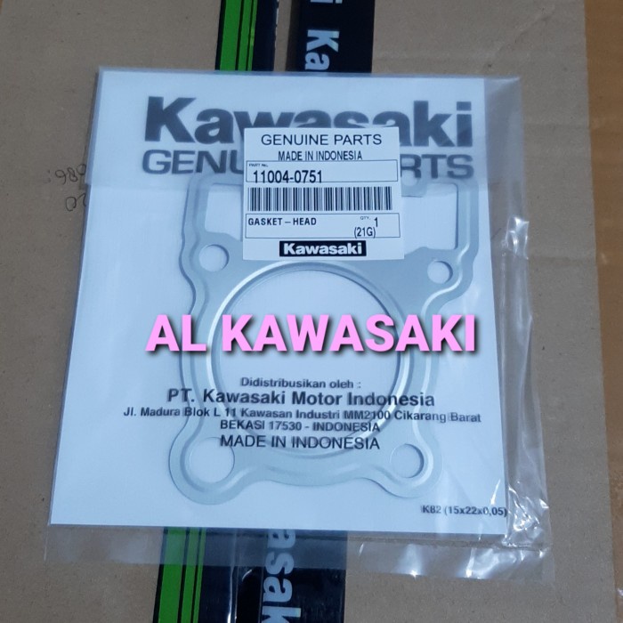 paking head gasket blok head atas klx 150 klx150 Original Kawasaki