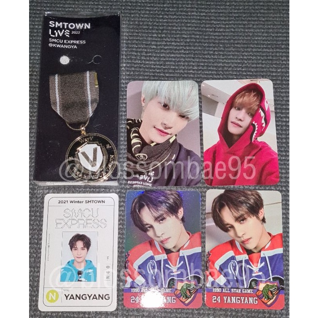 Yangyang Emblem Badge SMCU, TOTM, Passcard, Trading Card 90's Love