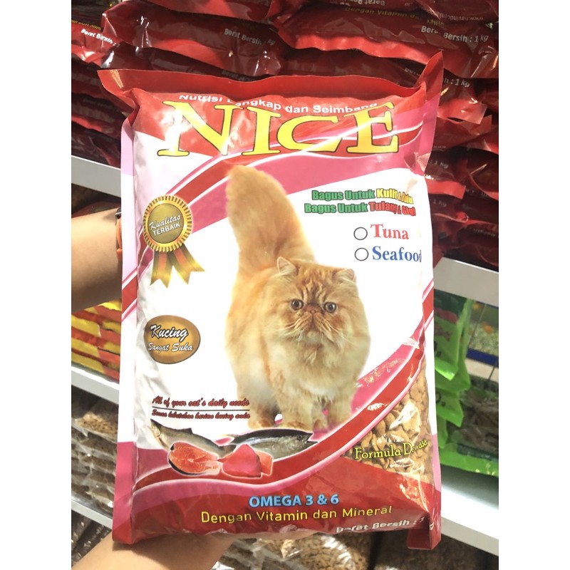 makanan kucing nice 1kg pekanbaru