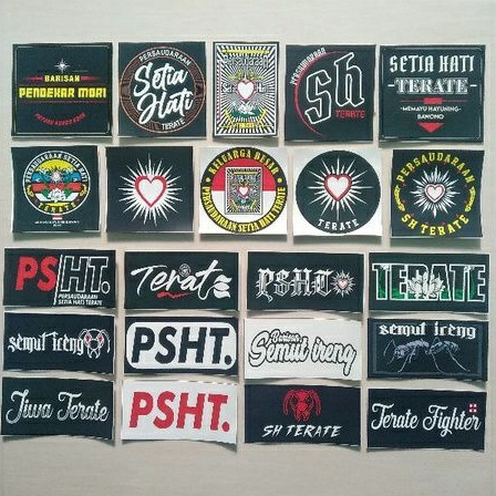 

(7 BIJI) STIKER VINYL SILAT PSHT murah