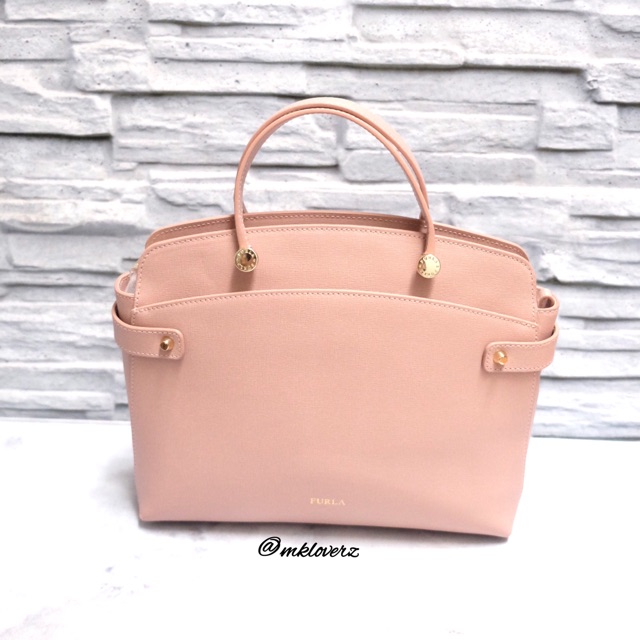 Furla Agata Medium Satchel (Moonstone)