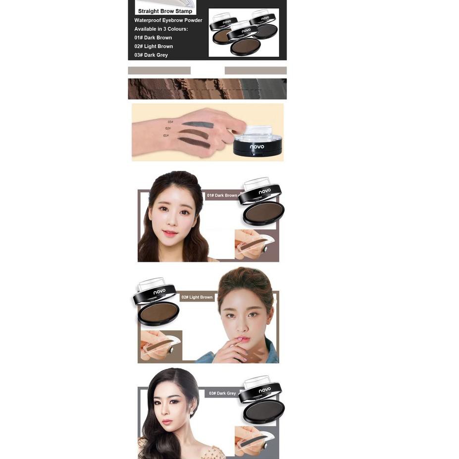 Promo Cashback [ READY  ]  NOVO EYEBROW STAMP/STEMPEL ALIS + BUBUK EYEBROW ""