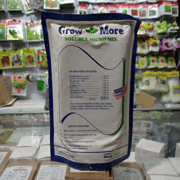 Pupuk Growmore Mikro 454 gr Soluble Micro Mix Nutrisi Tanaman Komplit