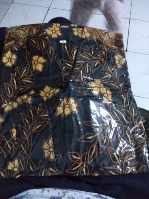 New Arrival Distro Batik Sogan Hrb026 Kenongo Kemeja Batik Pekalongan M L Xl