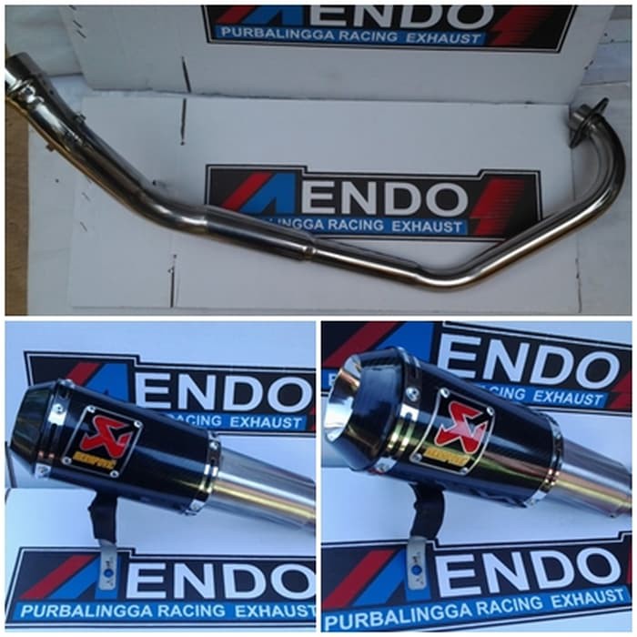 Knalpot Akrapovic Gp M1 Carbon untuk motor Yamaha Jupiter MX 125/135/1