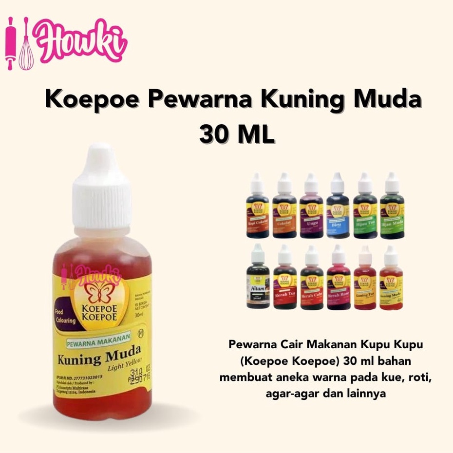 

Pewarna Koepoe Kuning Muda 30ml