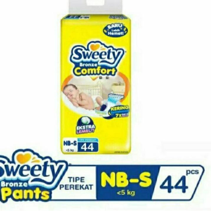 LANGSUNG ATC.. sweety NB-S44 tipe perekat pampers bayi baru lahir