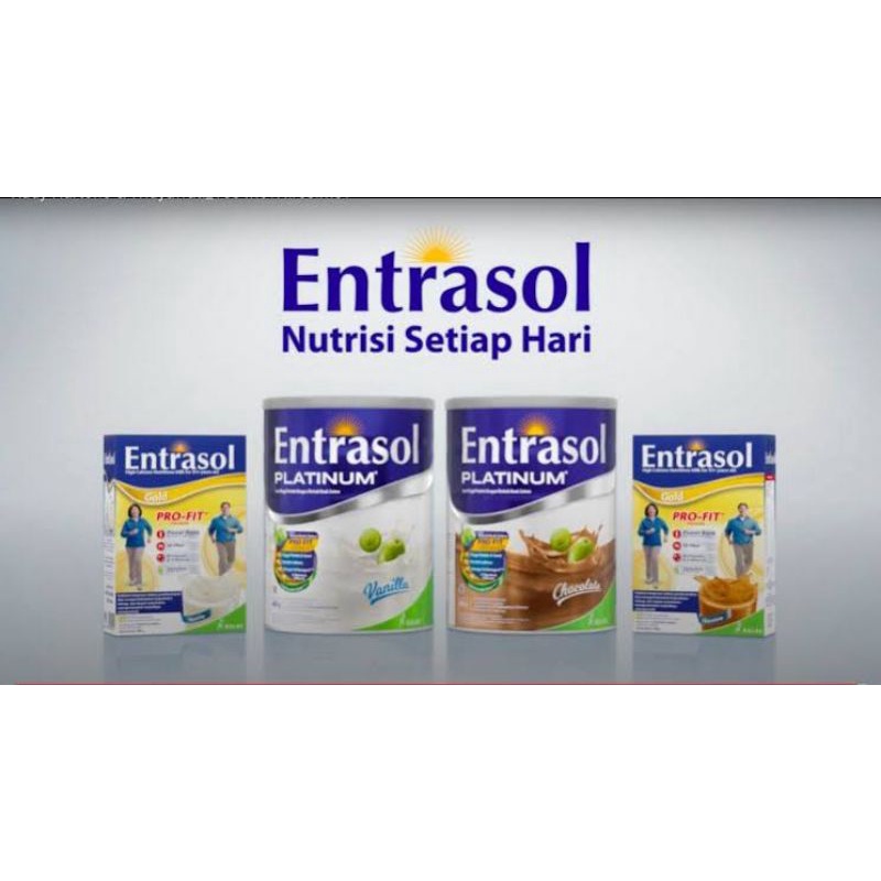 Entrasol Platinum Vanila / Coklat Senior 400gr