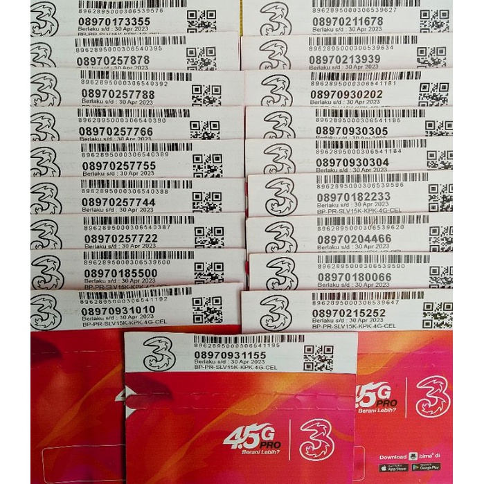 Perdana Tri Cantik 11Digit Nomor Urut